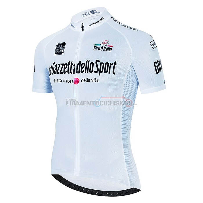 Abbigliamento Ciclismo Giro d'Italia Manica Corta 2022 Spento Bianco